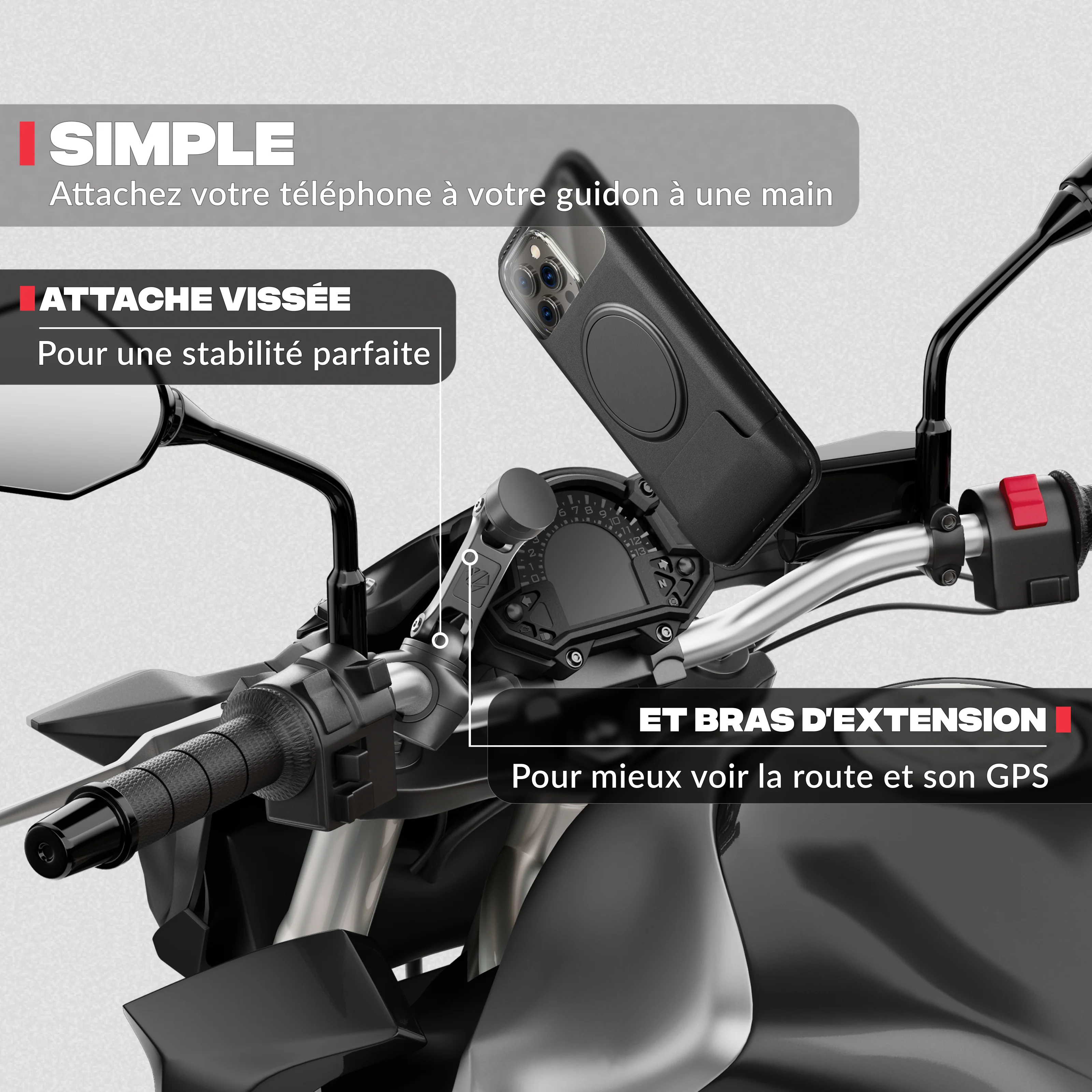 Support téléphone moto PRO BOOST (Copie) - Image 2